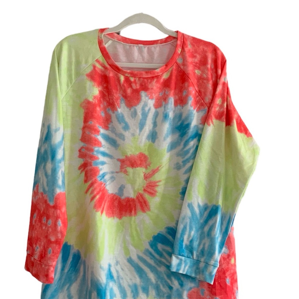 Tie Dye Long Sleeve Tee Shirt